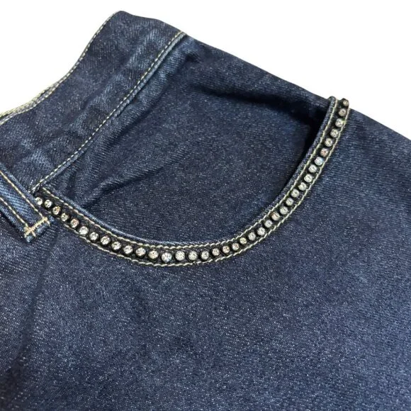 Retro Gloria Vanderbilt Rhinestone Pocket Tapered Mom Jeans - Picture 5 of 11